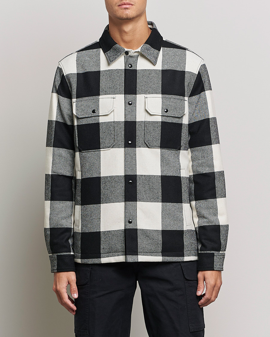 Heren | Overhemden | Woolrich | Alaskan Wool Padded Overshirt White Buffalo