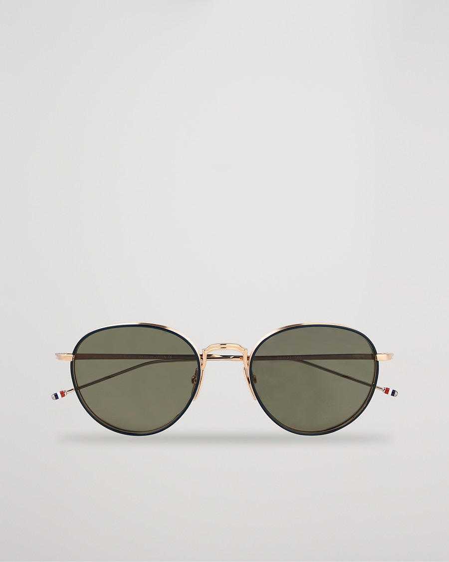 Heren | Thom Browne | Thom Browne | TB-S119 Sunglasses Navy/White Gold