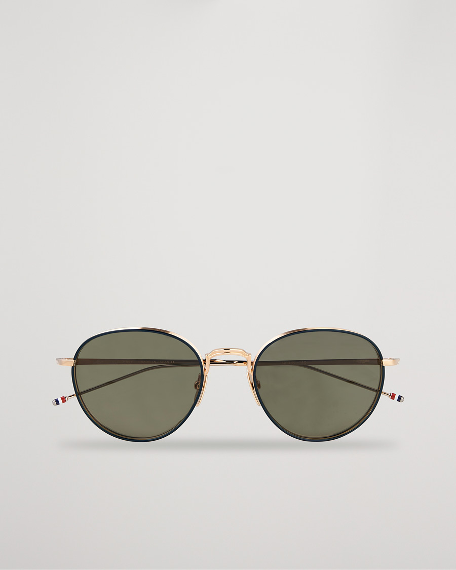 Heren | Zonnebrillen | Thom Browne | TB-S119 Sunglasses Navy/White Gold