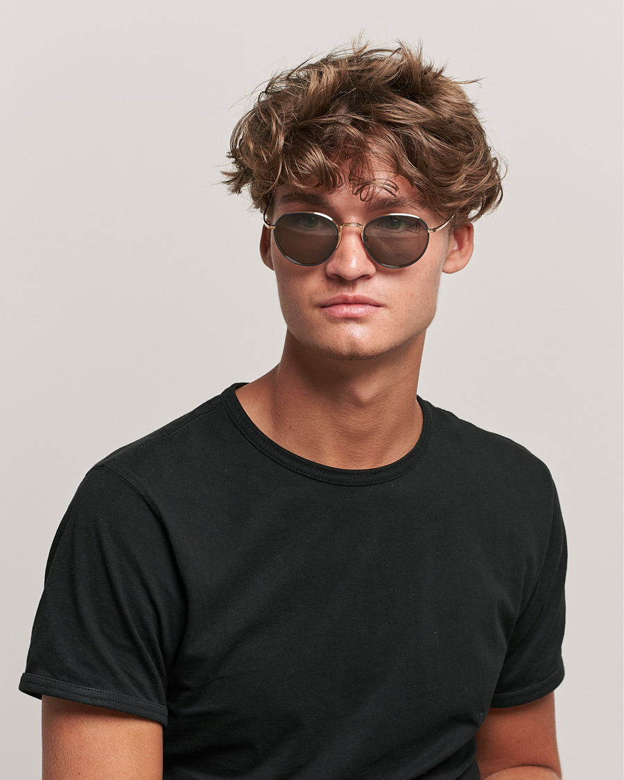 Heren | Thom Browne | Thom Browne | TB-S119 Sunglasses Navy/White Gold