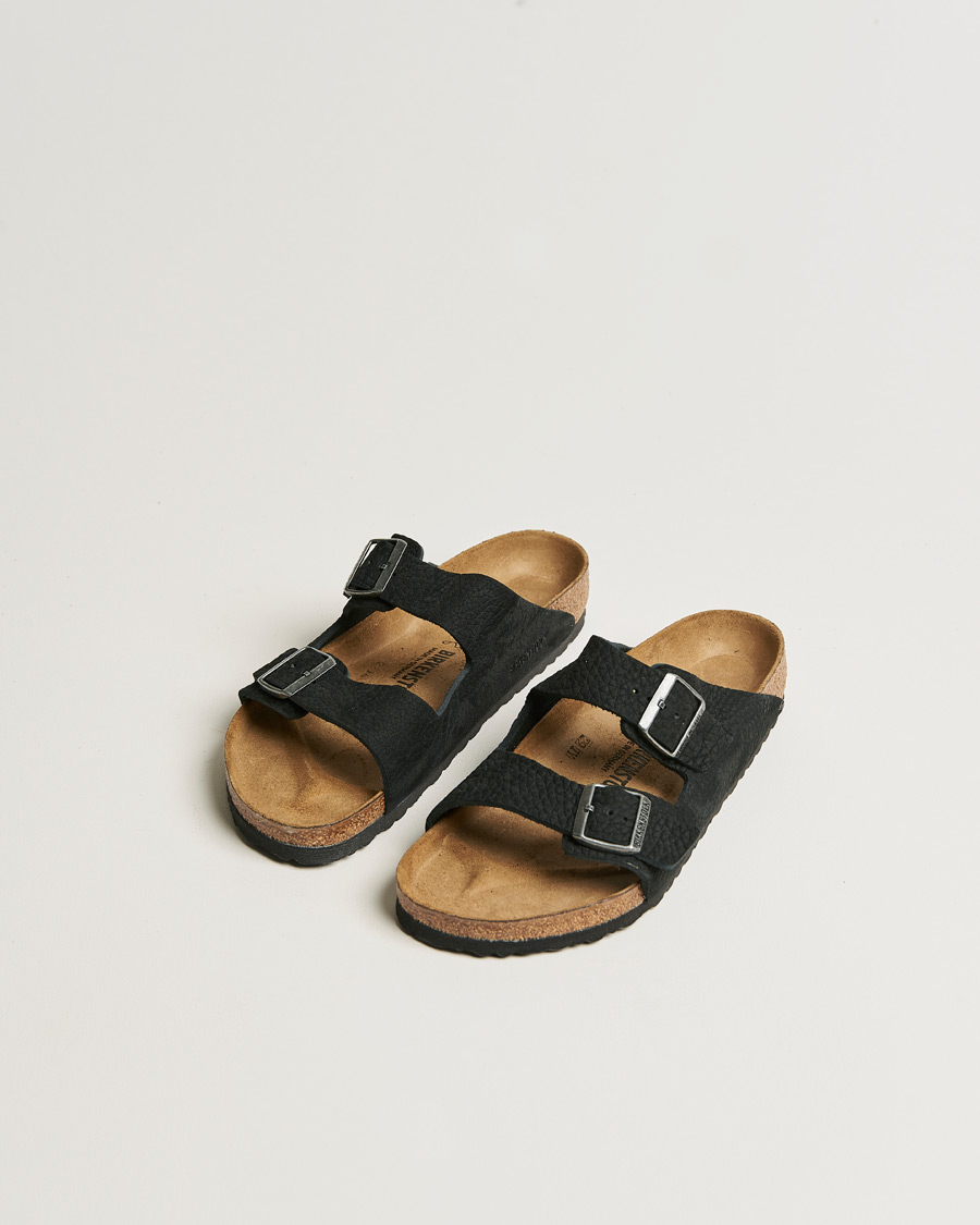 Men | Sandals & Slides | BIRKENSTOCK | Arizona Classic Footbed Desert Black Nubuck