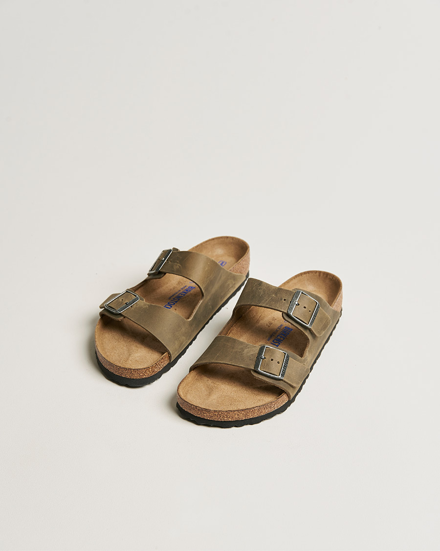 Heren | Afdelingen | BIRKENSTOCK | Arizona Soft Footbed Faded Khaki Oiled Leather