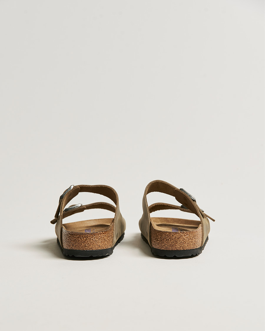 Heren | Sandalen slides | BIRKENSTOCK | Arizona Soft Footbed Faded Khaki Oiled Leather