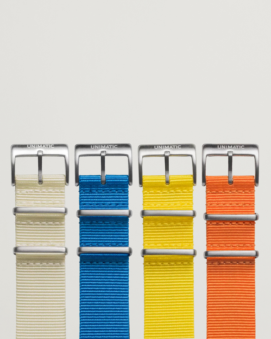 Heren | Horlogebandjes | UNIMATIC | Bold Nato Steel 22mm Strap Set Multi