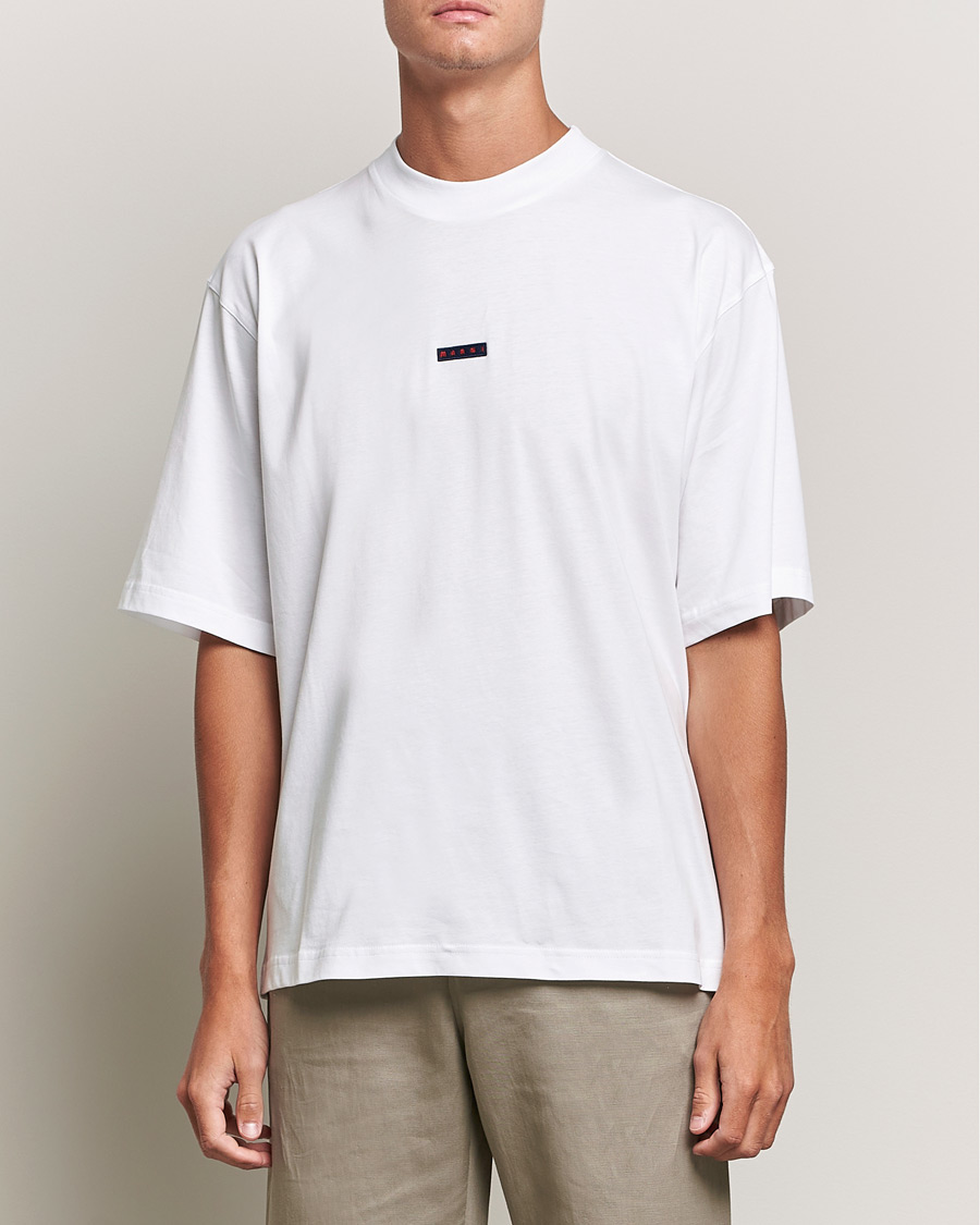 Heren | T-shirts | Marni | Logo Applied T-Shirt White