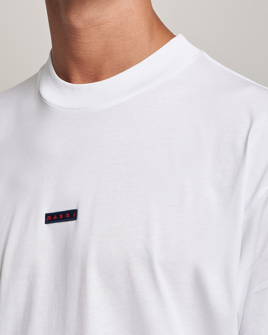 Heren | T-shirts | Marni | Logo Applied T-Shirt White