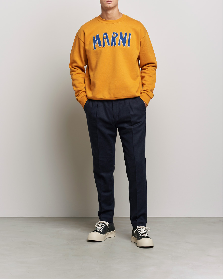 Heren | Truien | Marni | Brushed Logo Sweatshirt Yellow