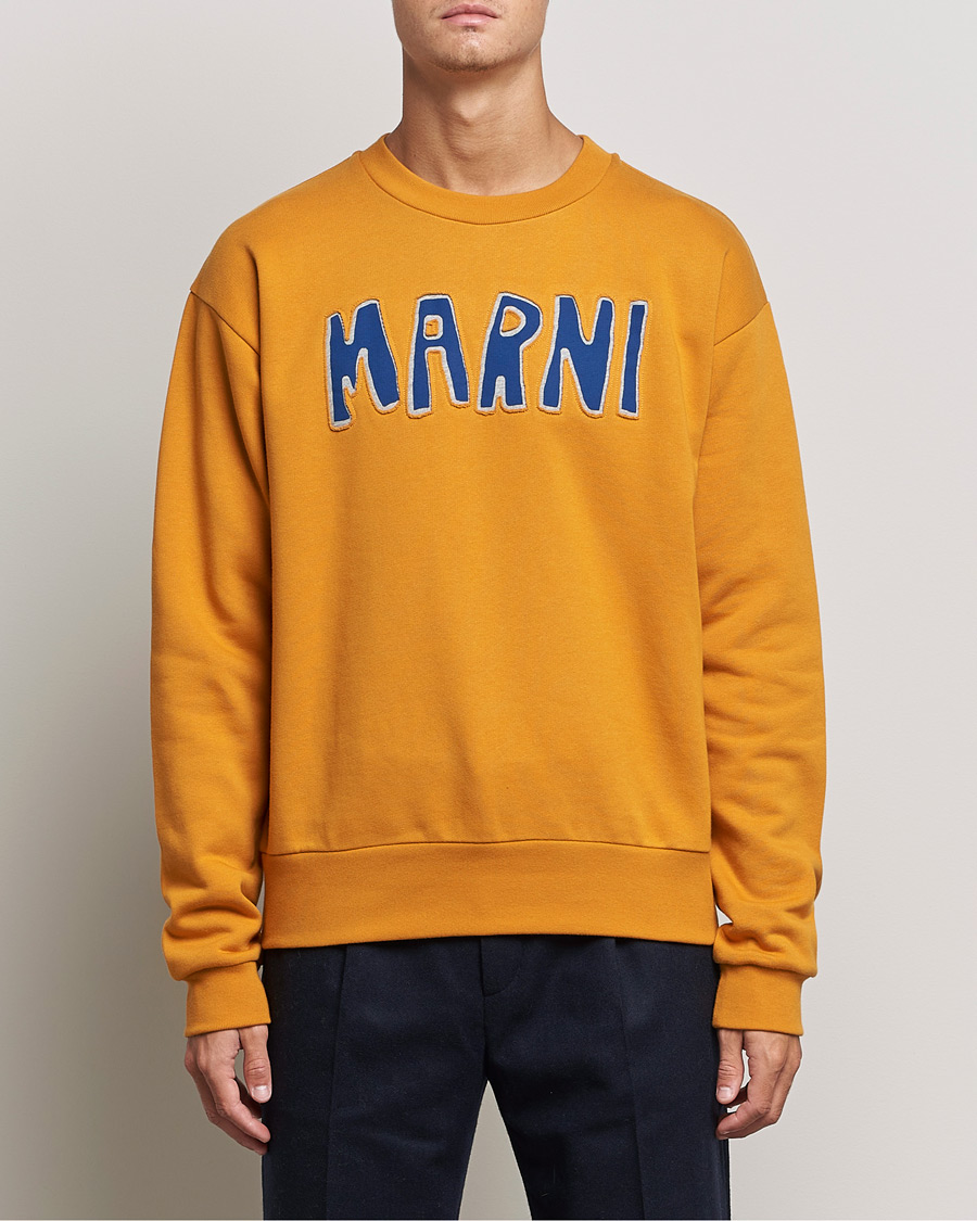 Heren | Truien | Marni | Brushed Logo Sweatshirt Yellow