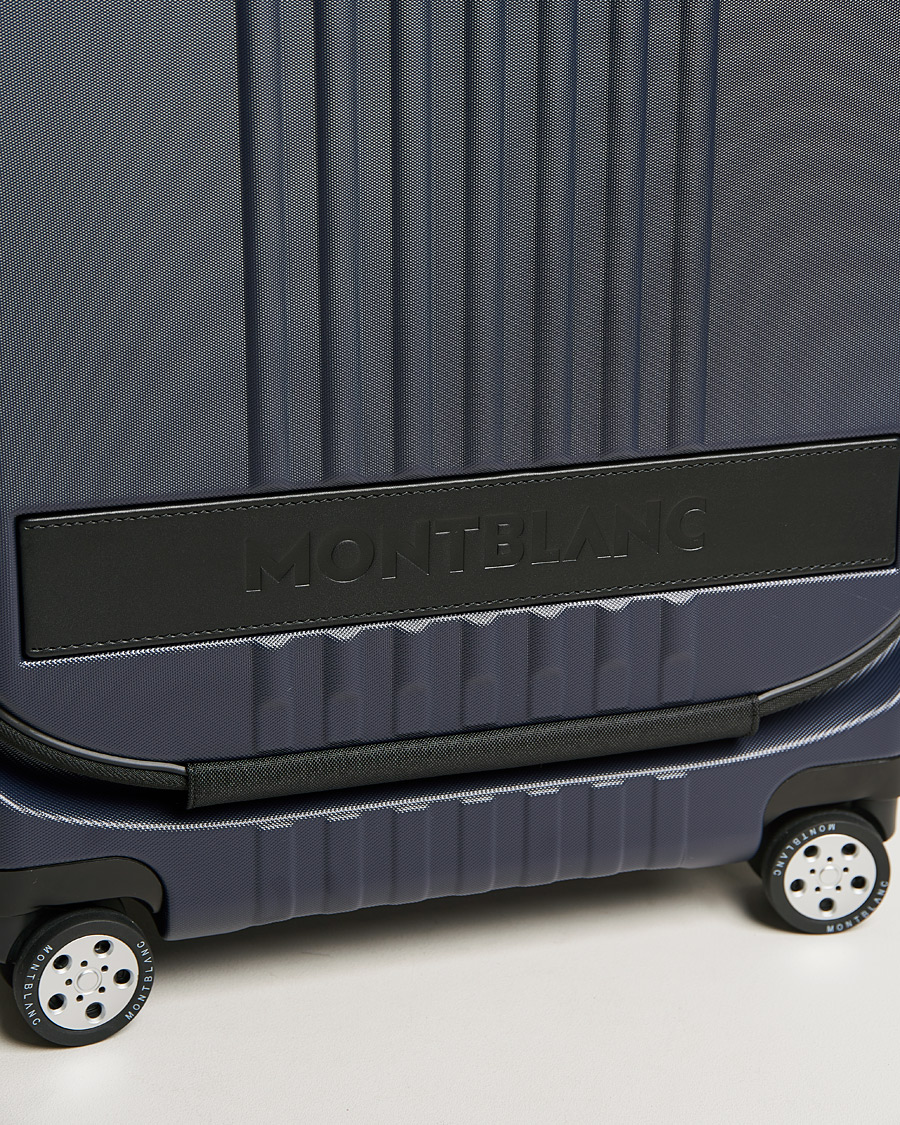 Heren | Tassen | Montblanc | Trolley Cabin w. Pocket 4 Wheels Blue