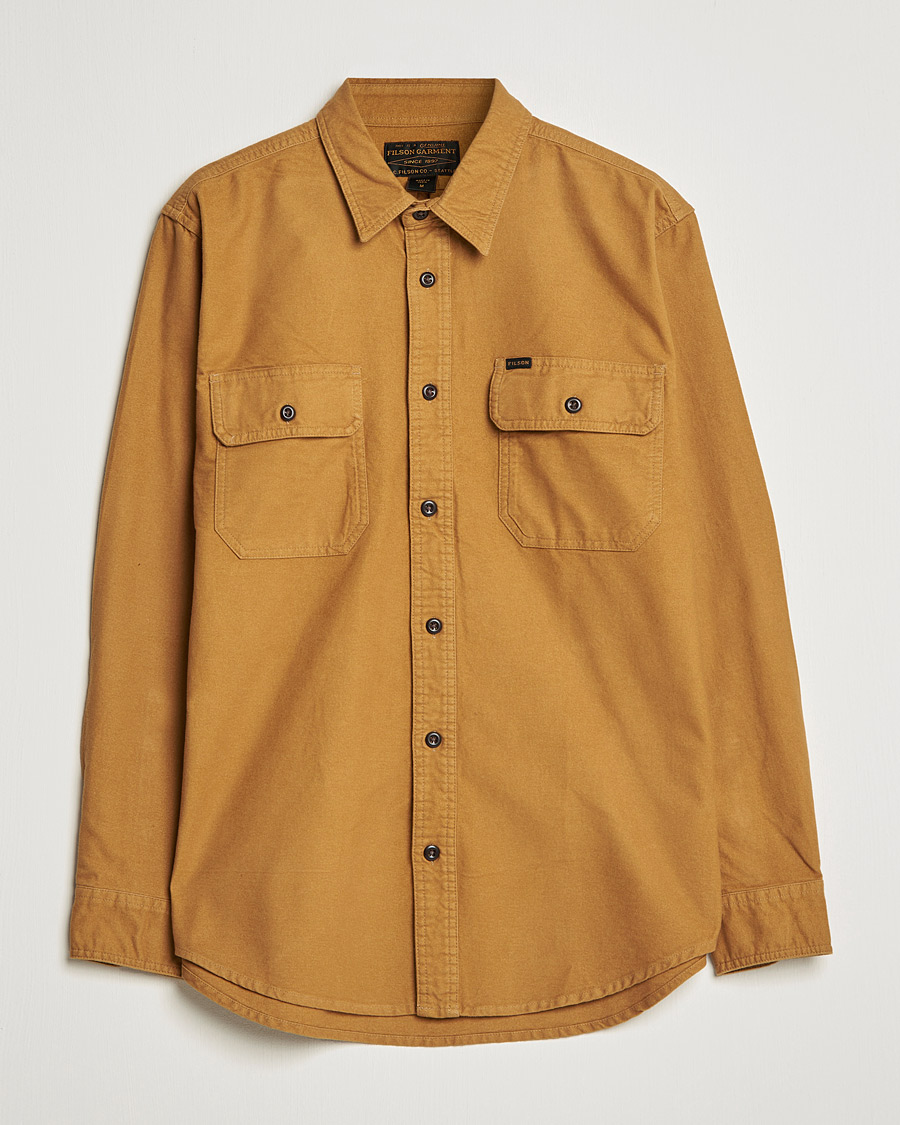 Heren | Overhemden | Filson | Field Flannel Shirt Nubuck Tan