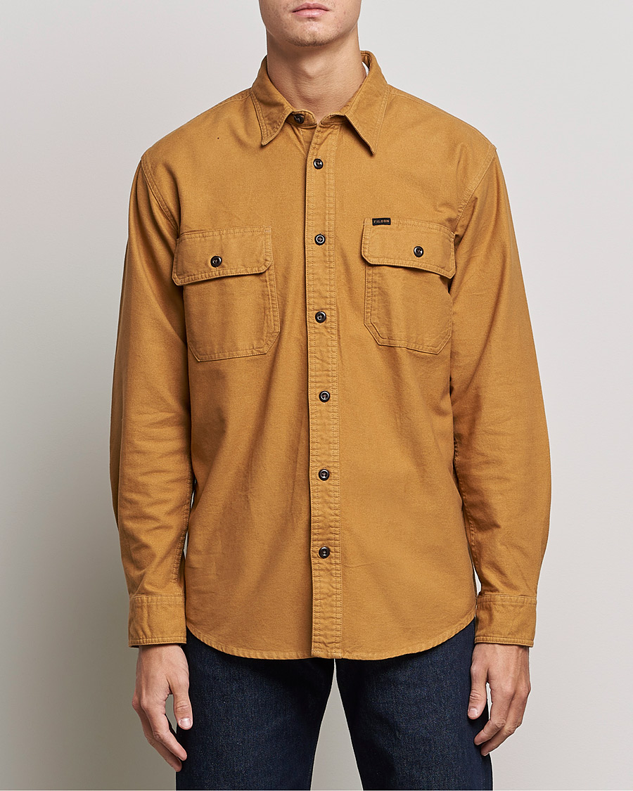 Heren | Overhemden | Filson | Field Flannel Shirt Nubuck Tan