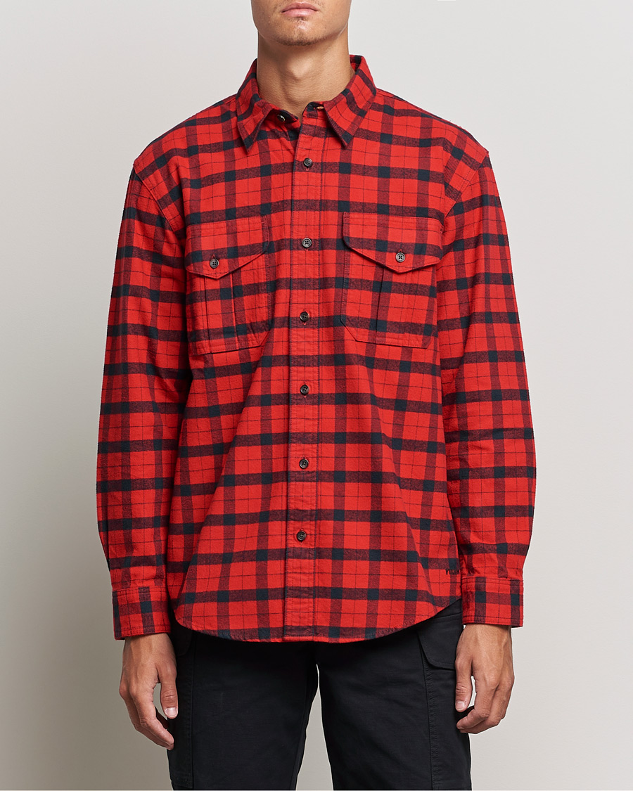 Heren | Overhemden | Filson | Alaskan Guide Shirt Red Black Plaid
