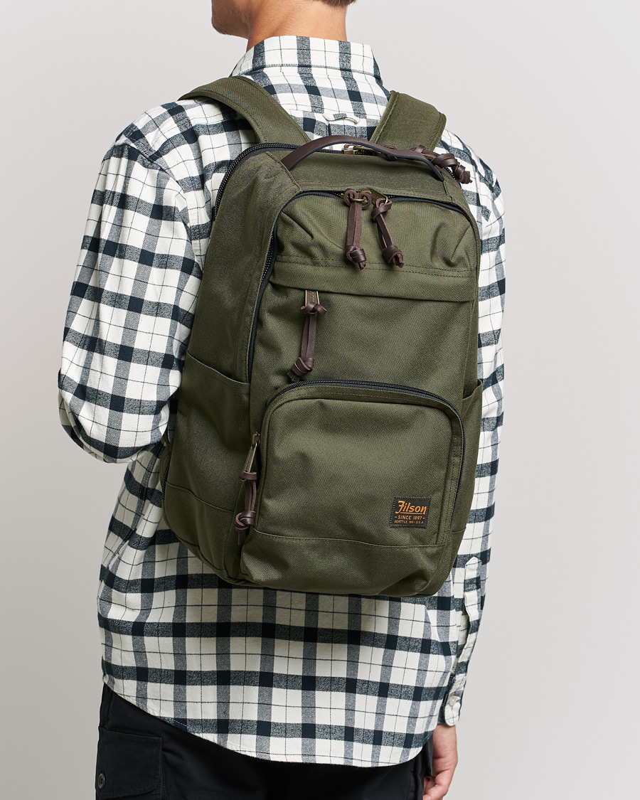 Heren | Tassen | Filson | Dryden Cordura Nylon Backpack Otter Green