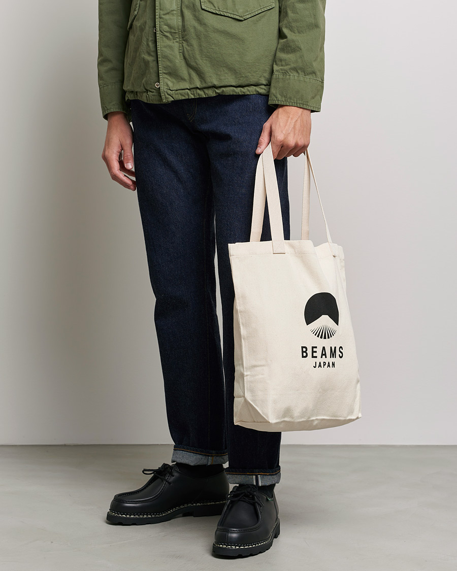 Heren | Accessoires | Beams Japan | x Evergreen Works Tote Bag White/Black