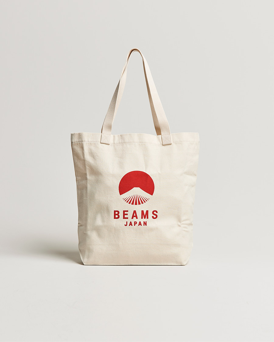 Heren | Draagtassen | Beams Japan | x Evergreen Works Tote Bag White/Red