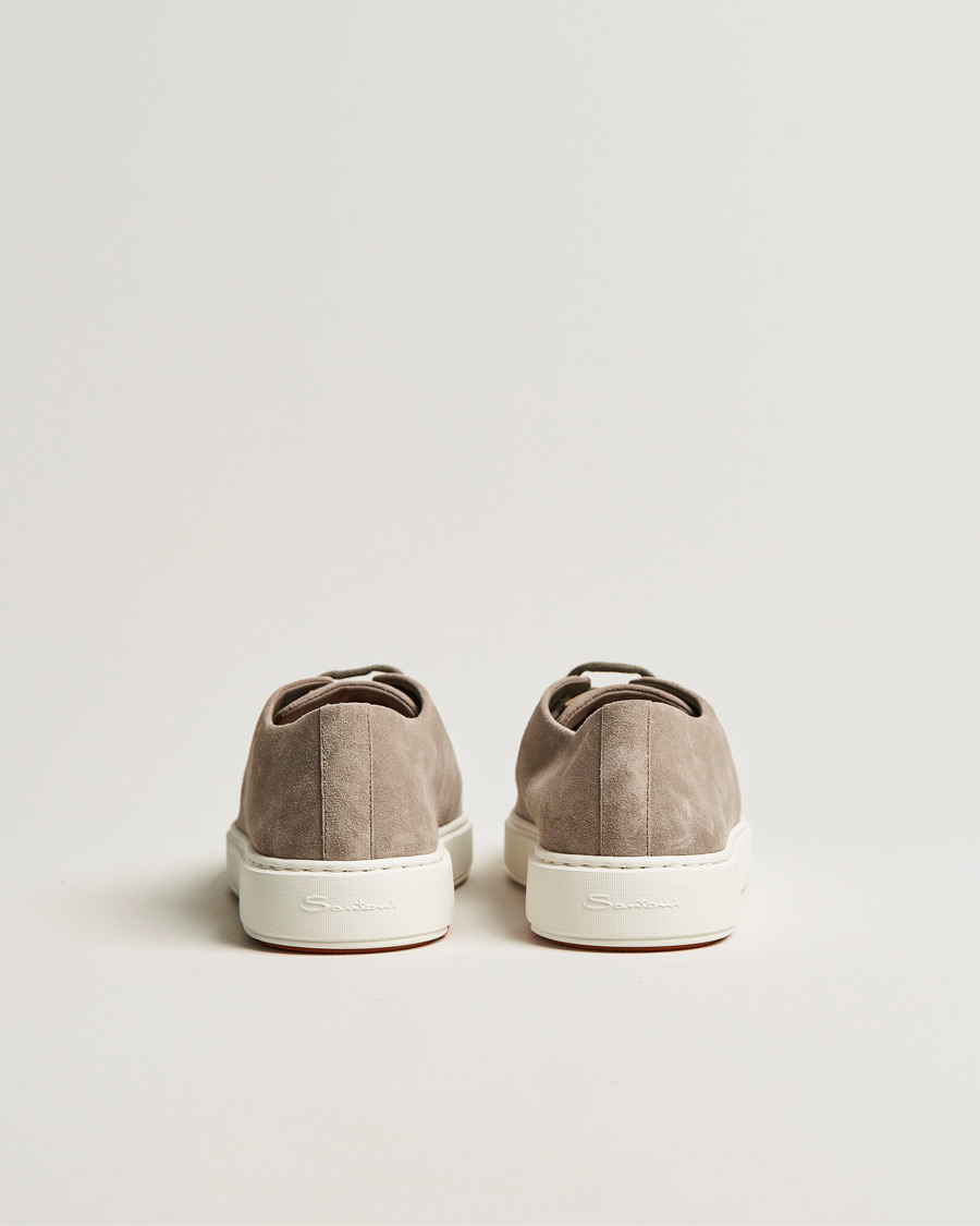 Heren | Santoni Cleanic Sneakers Beige Suede | Santoni | Cleanic Sneakers Beige Suede