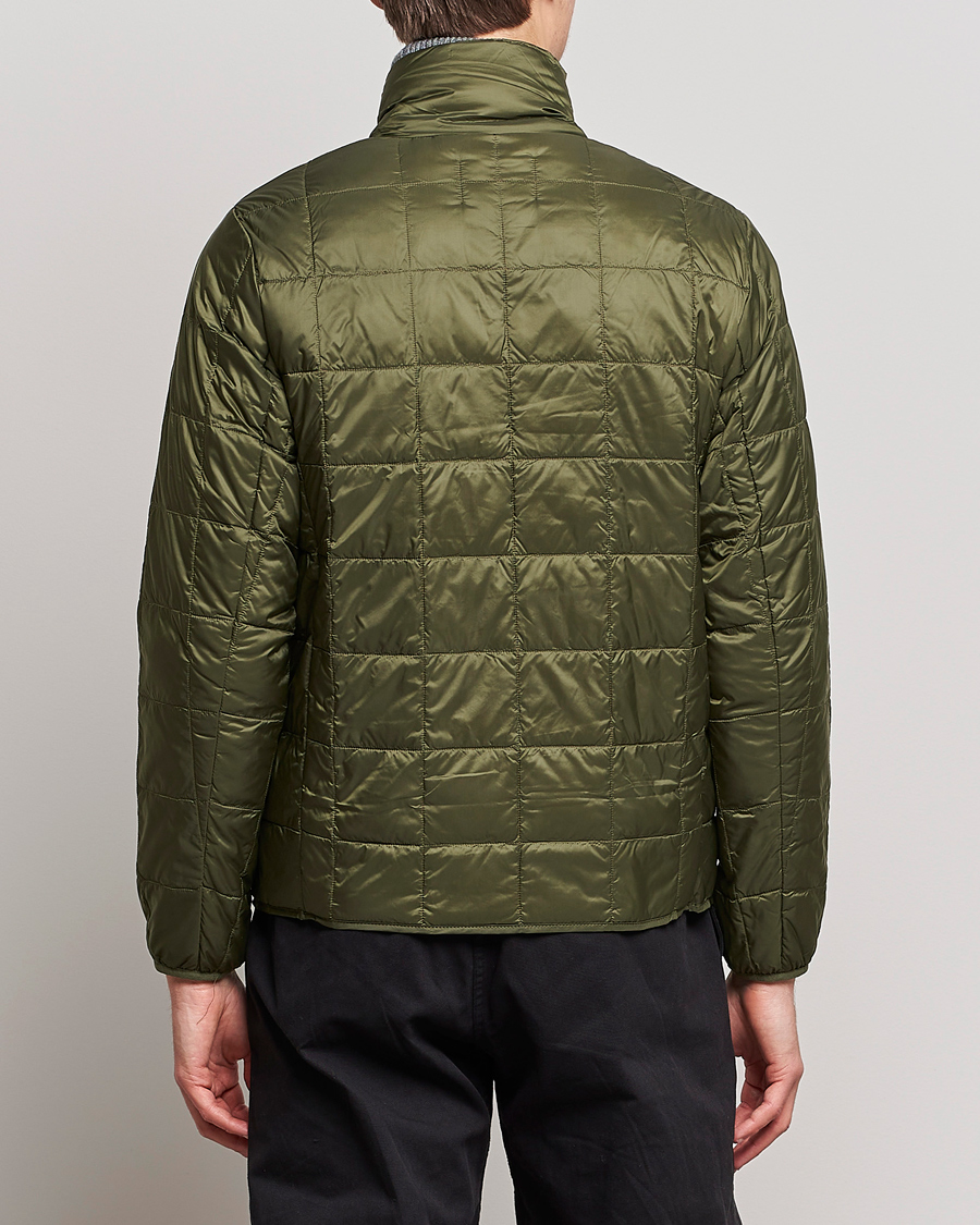 Heren | Jassen | TAION | High Neck Full Zip Lightweight Down Jacket Dark Olive