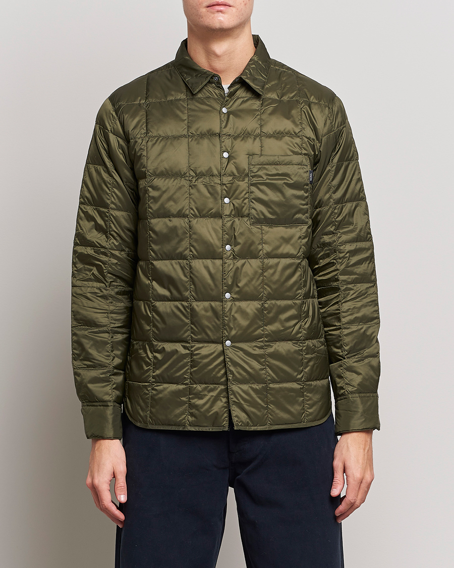 Heren | Overhemden | TAION | Lightweight Down Shirt Dark Olive