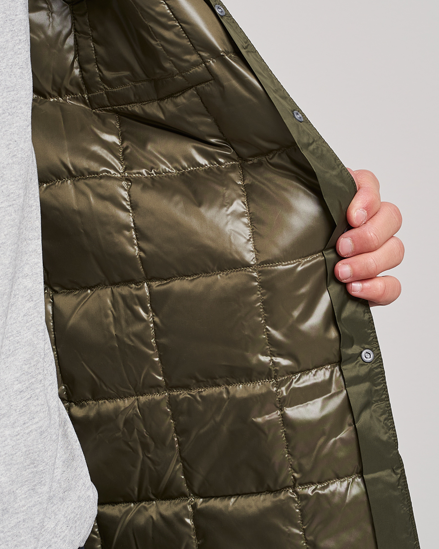 Heren | Overhemden | TAION | Lightweight Down Shirt Dark Olive