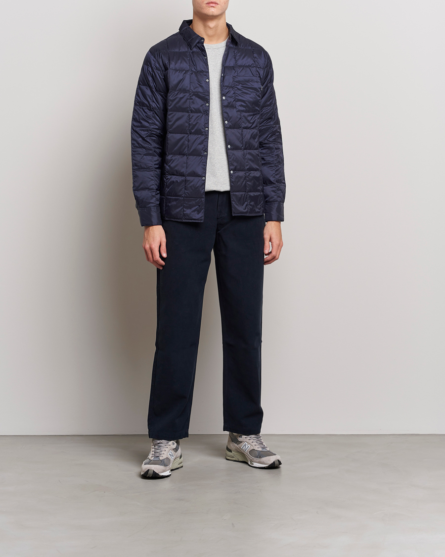 Heren | Overhemden | TAION | Lightweight Down Shirt Navy