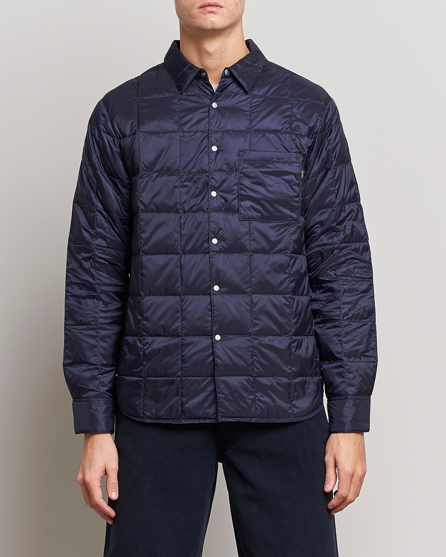 Heren | Overhemden | TAION | Lightweight Down Shirt Navy