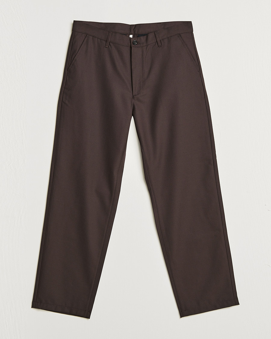 Heren | Broeken | Sunflower | Soft Wool Trousers Brown