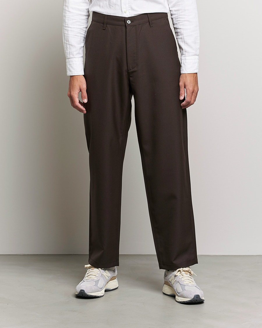 Heren | Broeken | Sunflower | Soft Wool Trousers Brown