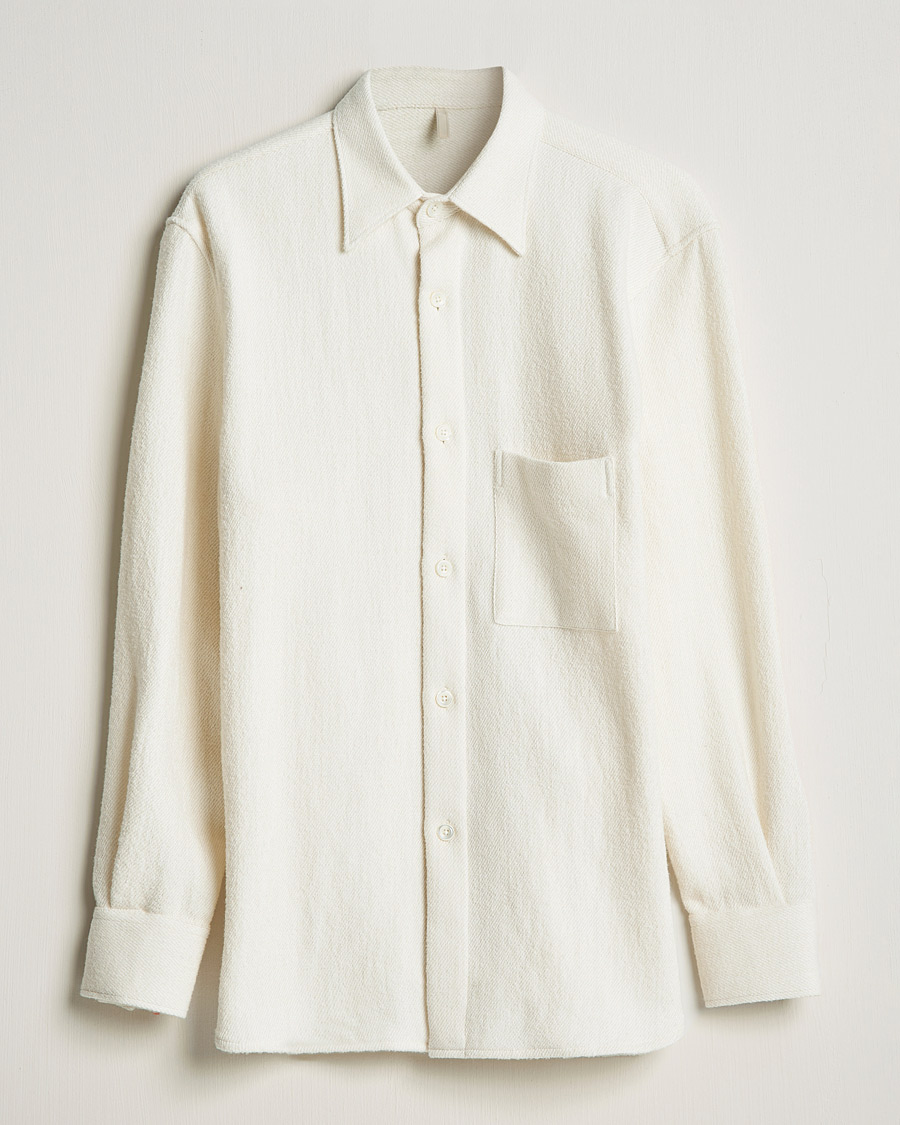 Heren | Overhemden | Sunflower | Alan Boucle Overshirt Off White