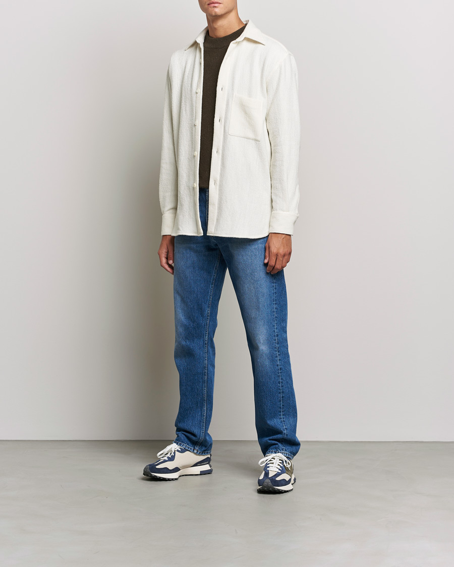 Heren | Overhemden | Sunflower | Alan Boucle Overshirt Off White