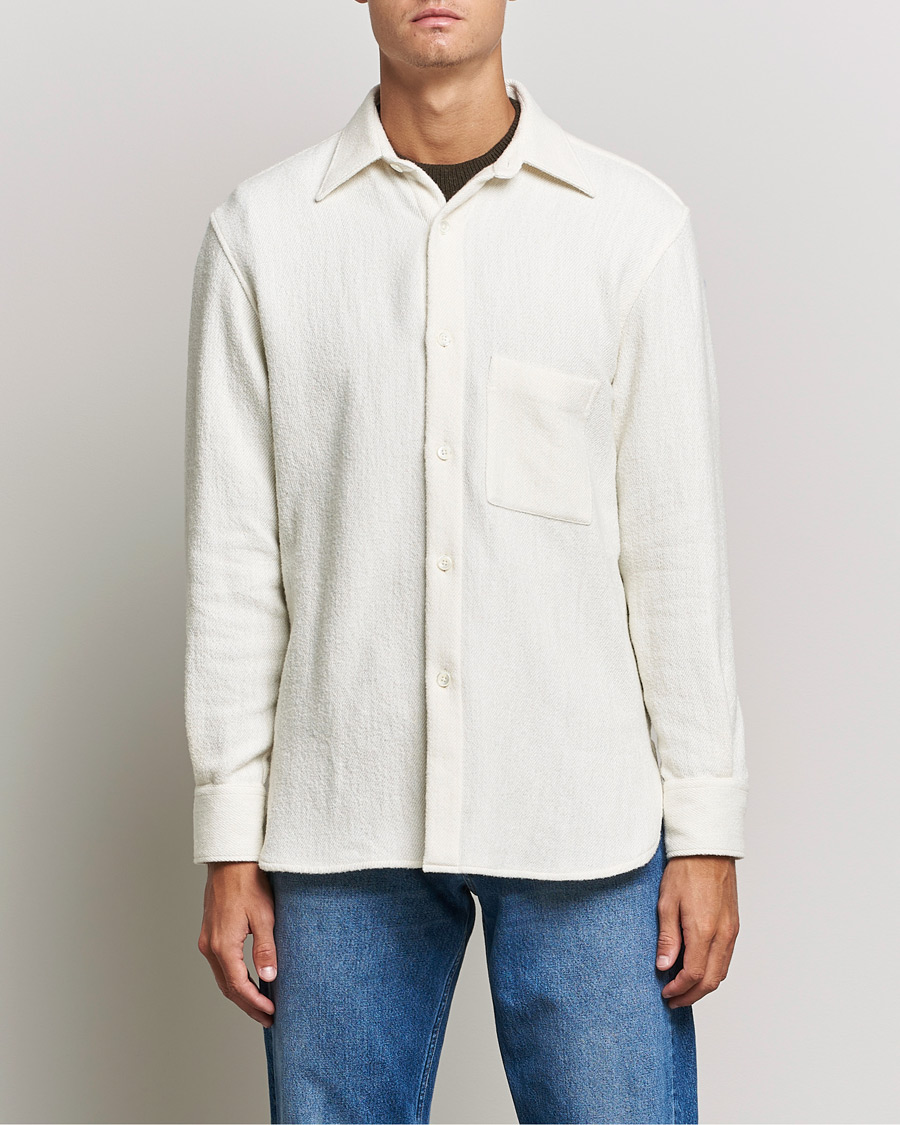 Heren | Overhemden | Sunflower | Alan Boucle Overshirt Off White
