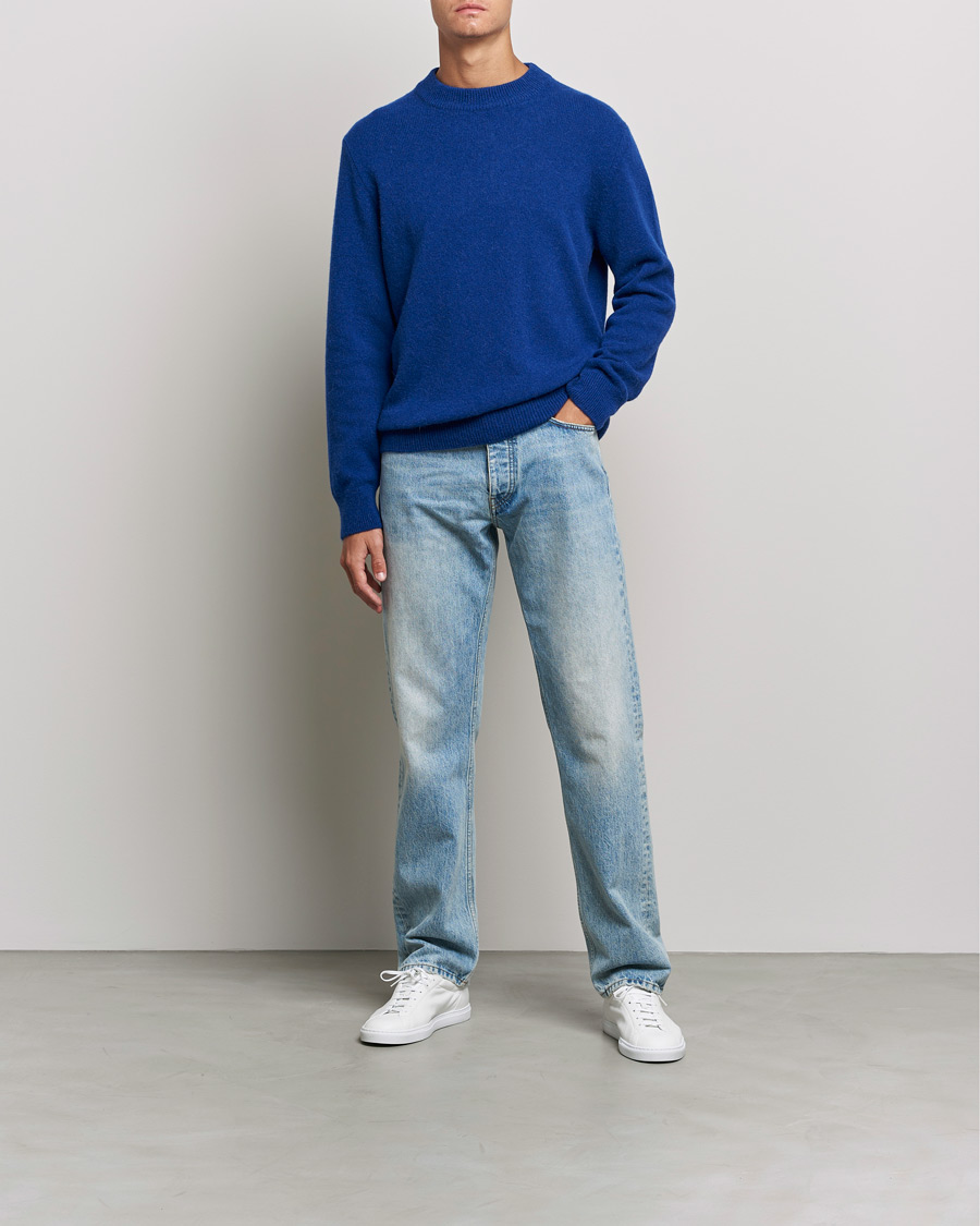 Heren | Truien | Sunflower | Moon Alpaca Sweater Electric Blue