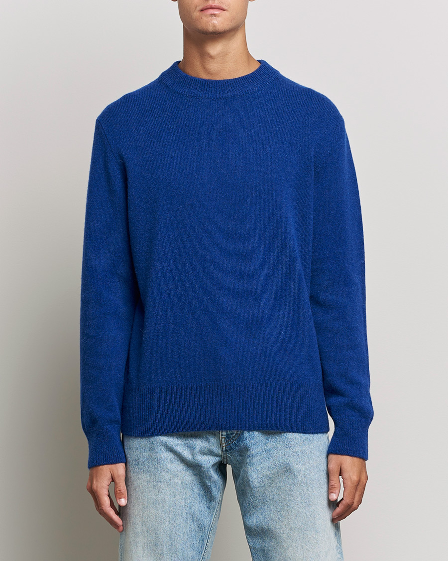 Heren | Truien | Sunflower | Moon Alpaca Sweater Electric Blue