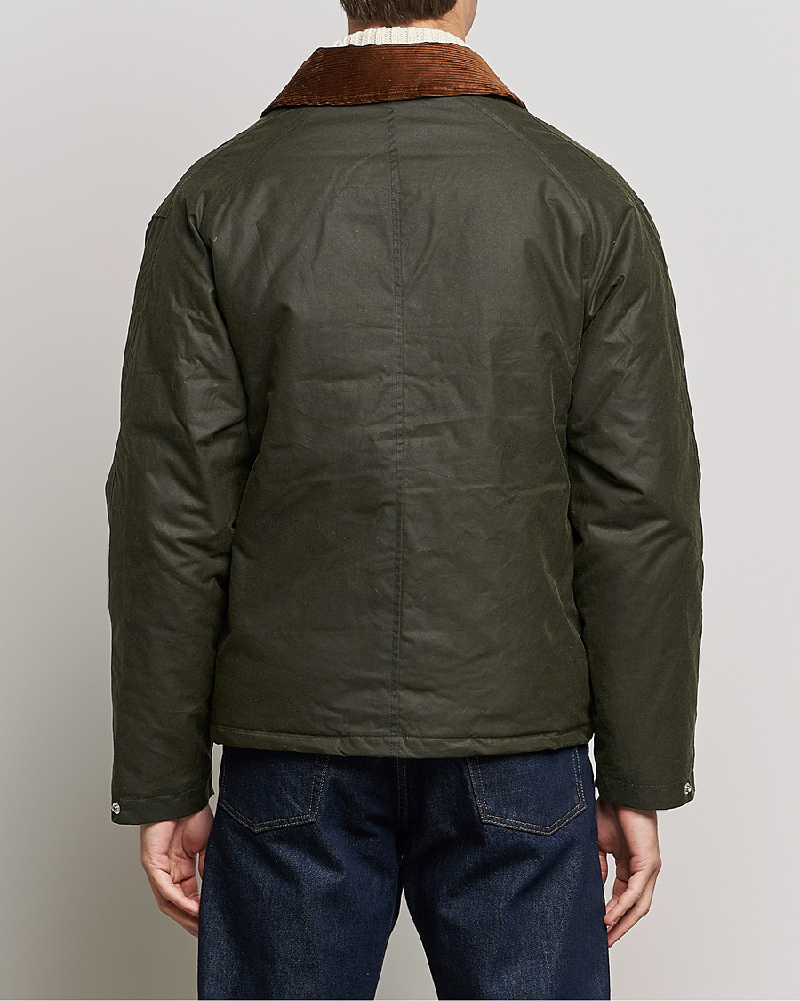Heren | Jassen | Sunflower | Waxed Short Jacket Dark Olive