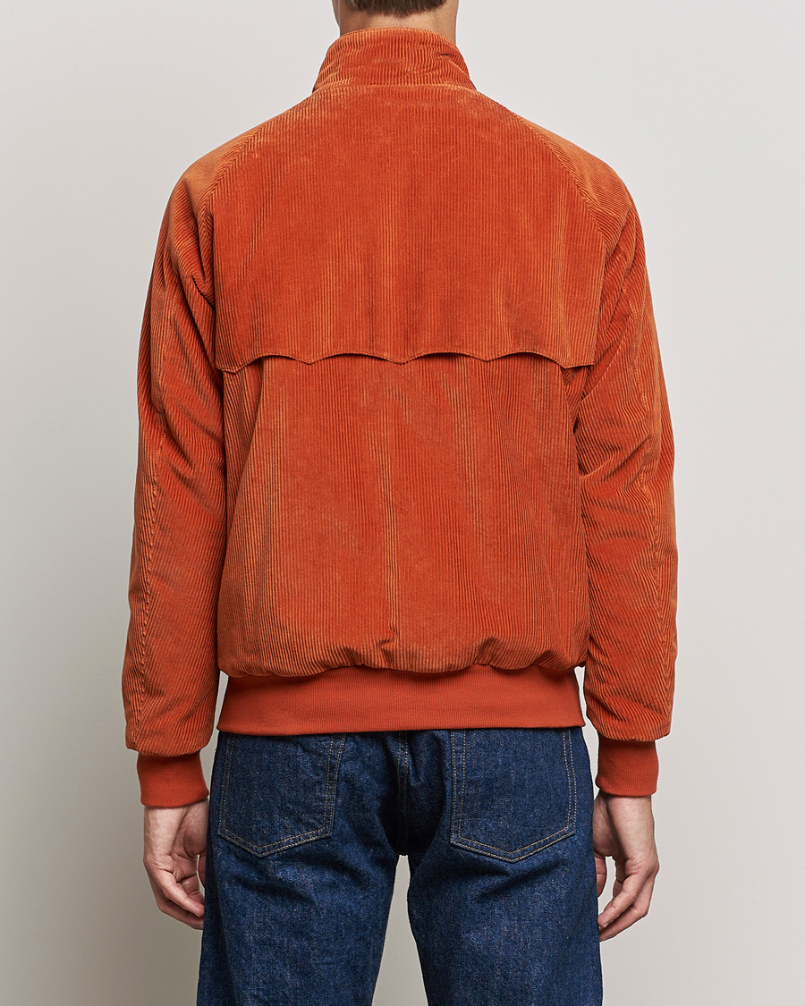 Heren | Jassen | Baracuta | G9 Padded Corduroy Harrington Jacket Dark Orange