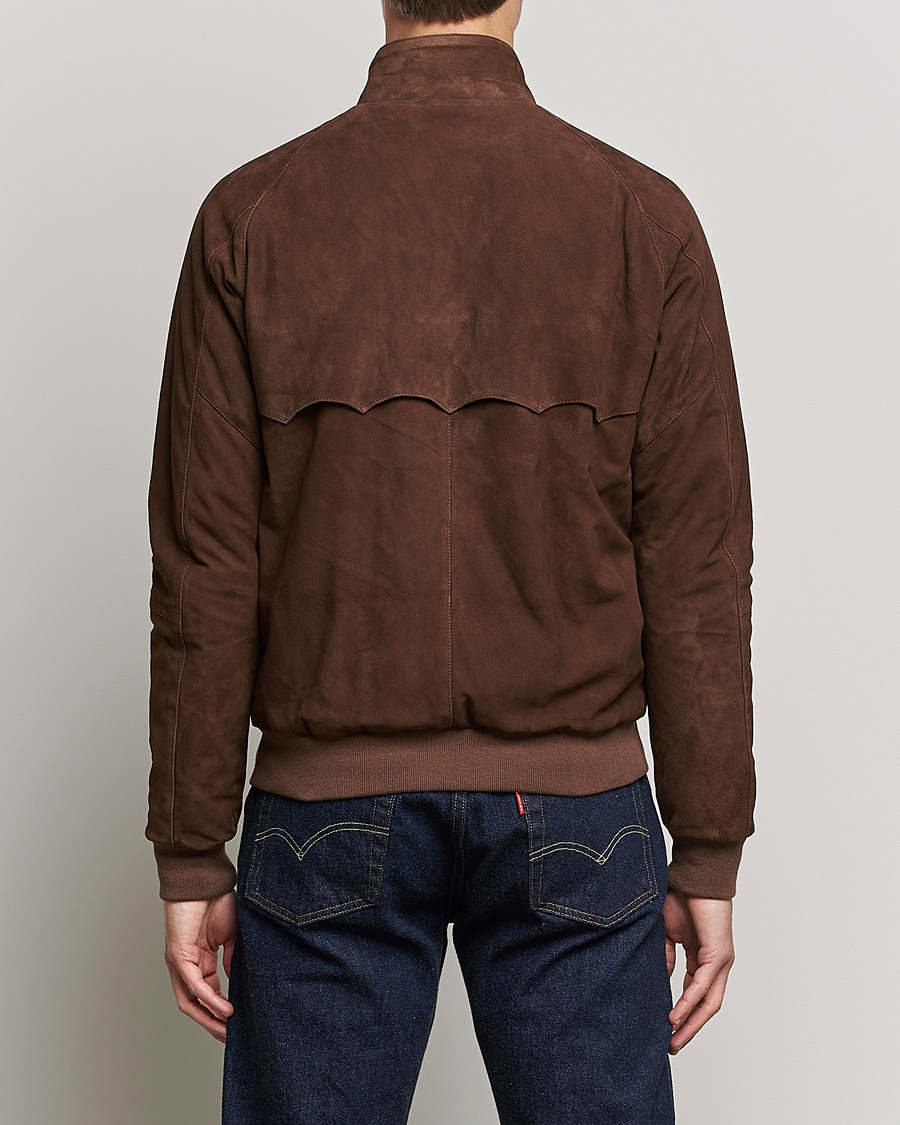 Heren | Jassen | Baracuta | G9 Winter Suede Harrington Jacket Chocolate