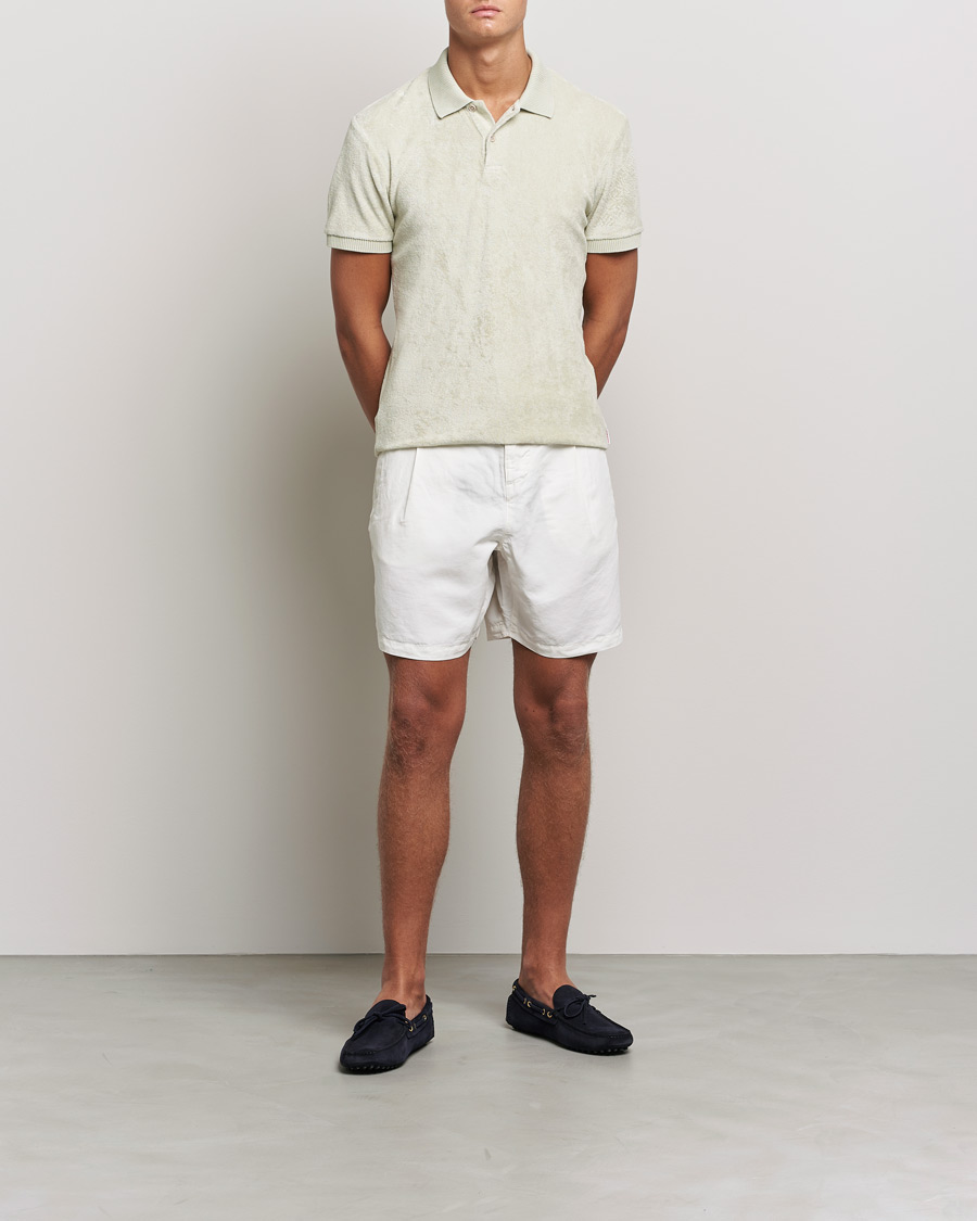 Heren | Polo's | Orlebar Brown | Jarrett Towelling Polo Parched Green