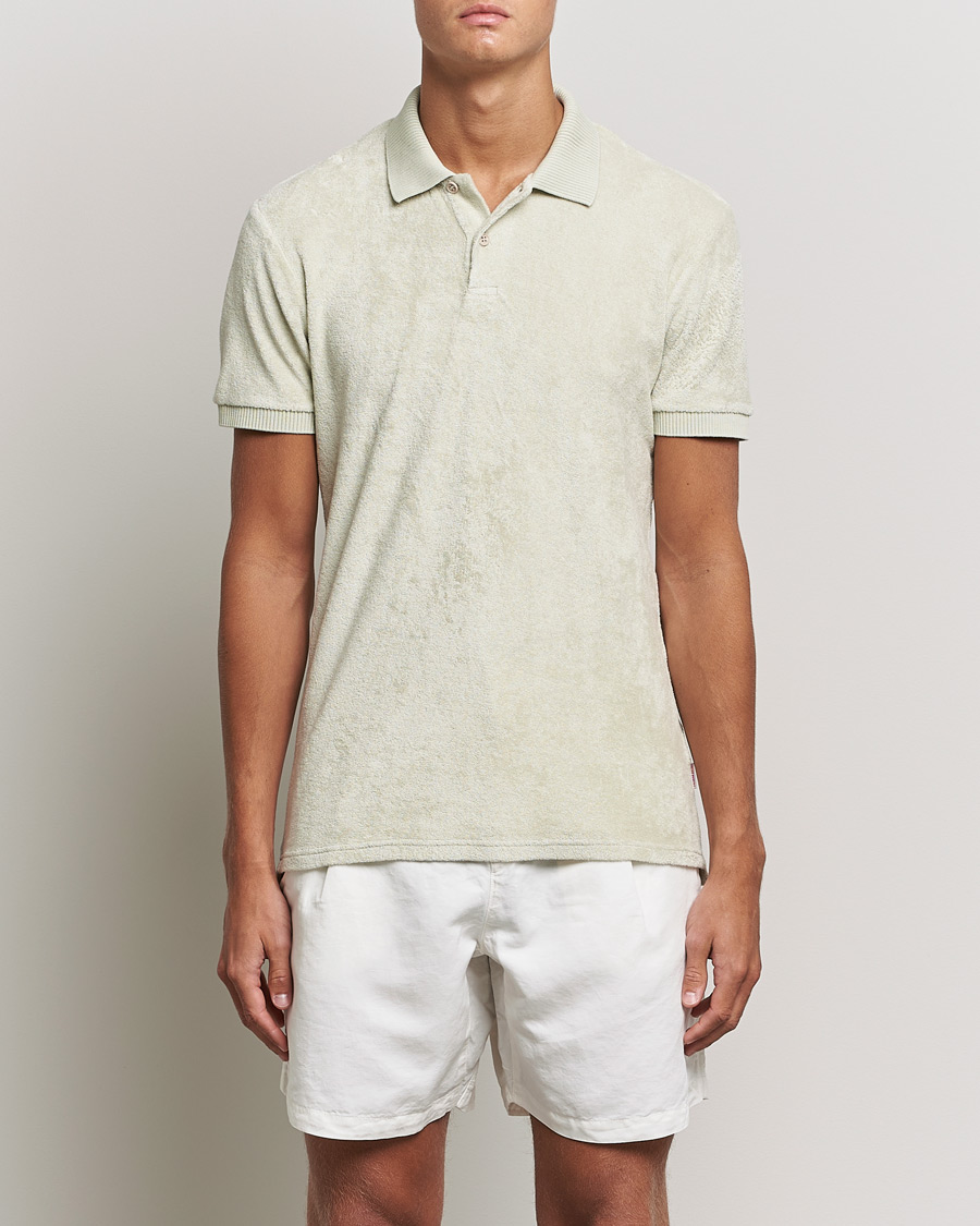 Heren | Polo's | Orlebar Brown | Jarrett Towelling Polo Parched Green