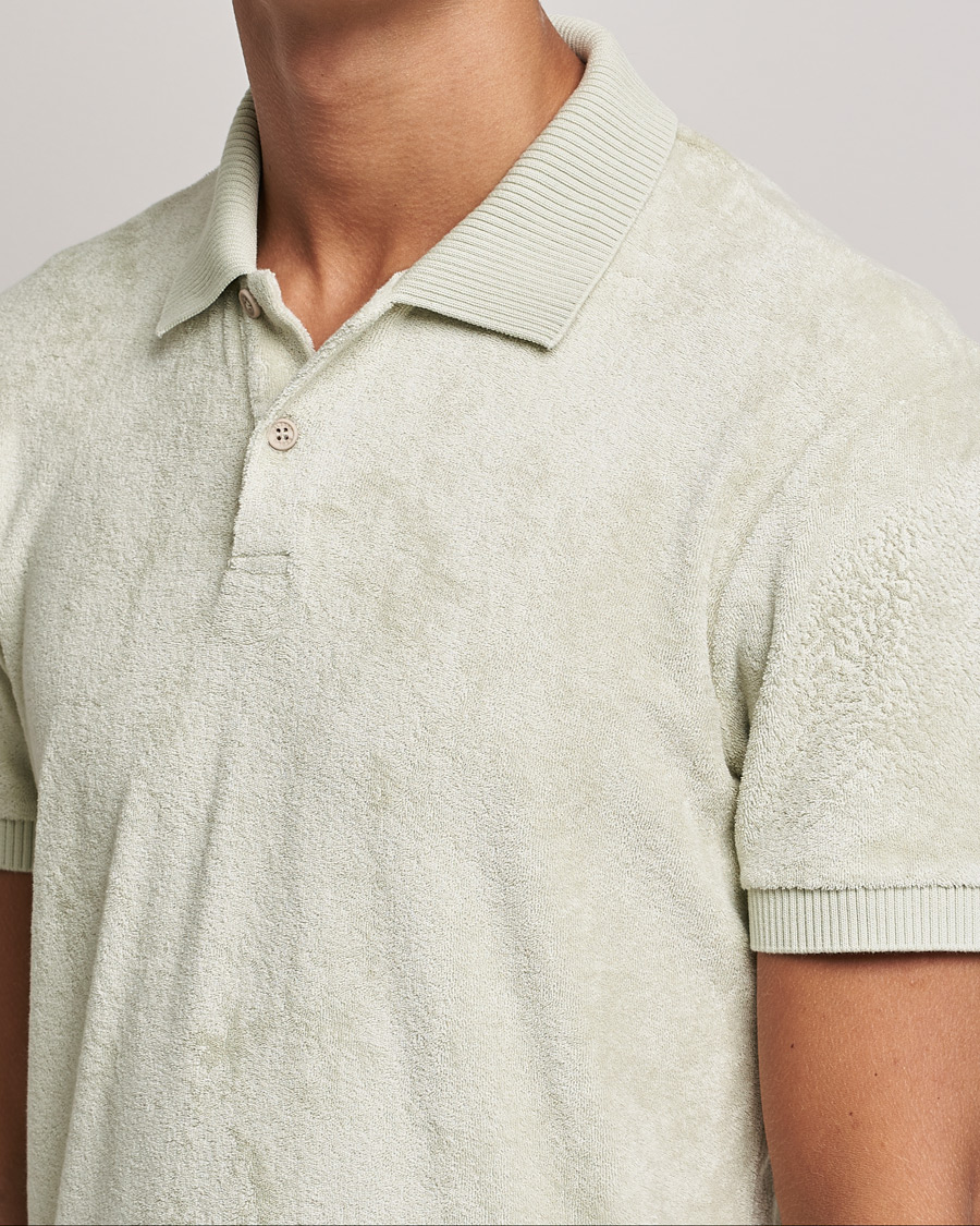 Heren | Polo's | Orlebar Brown | Jarrett Towelling Polo Parched Green
