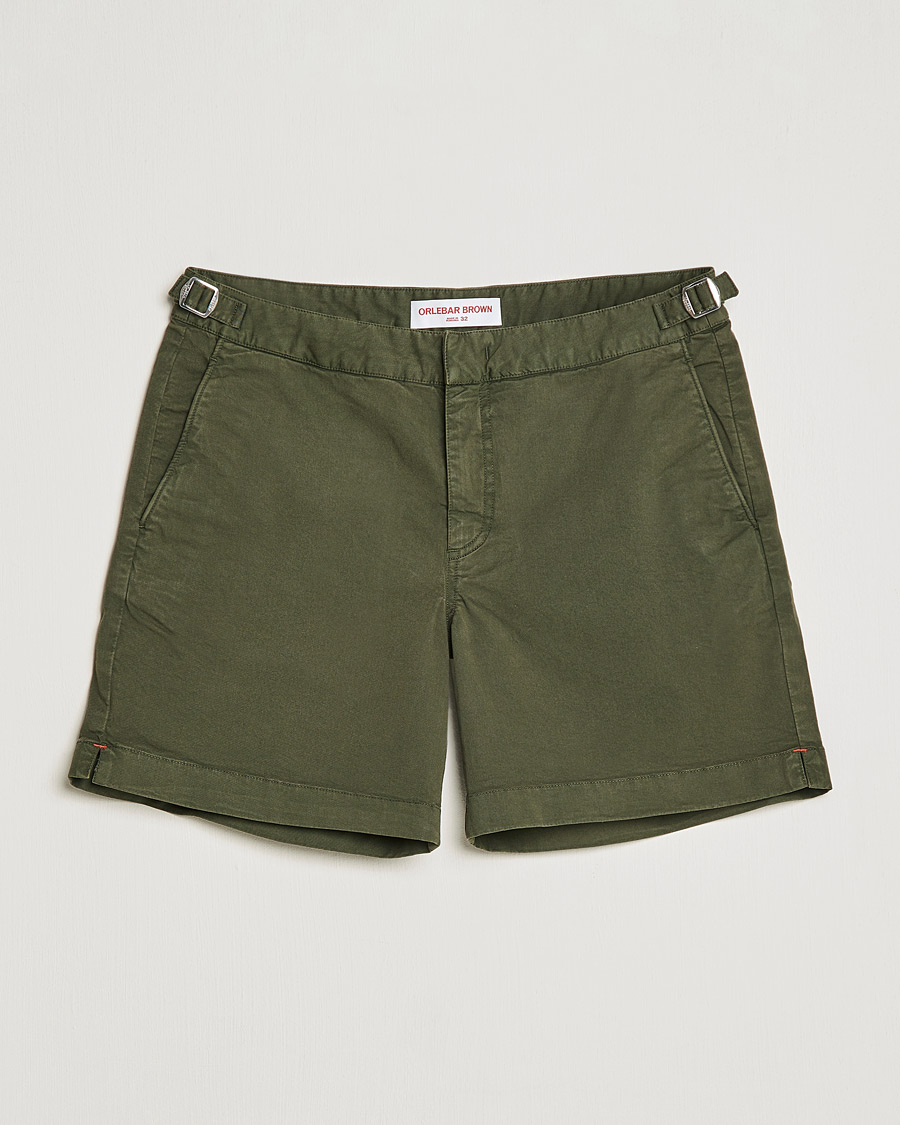 Heren | Korte broek | Orlebar Brown | Bulldog Cotton Twill Shorts Forest Night