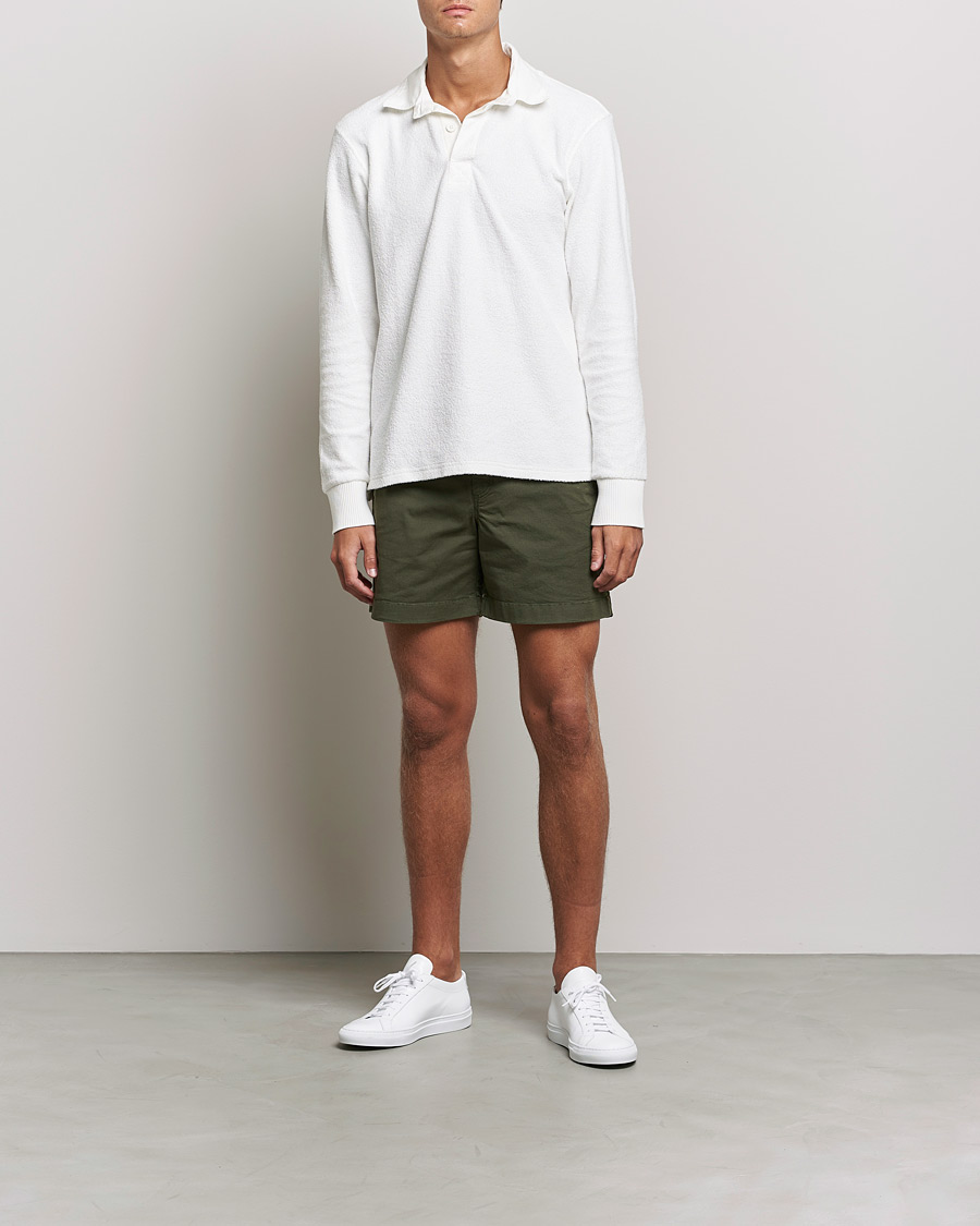 Heren | Korte broek | Orlebar Brown | Bulldog Cotton Twill Shorts Forest Night