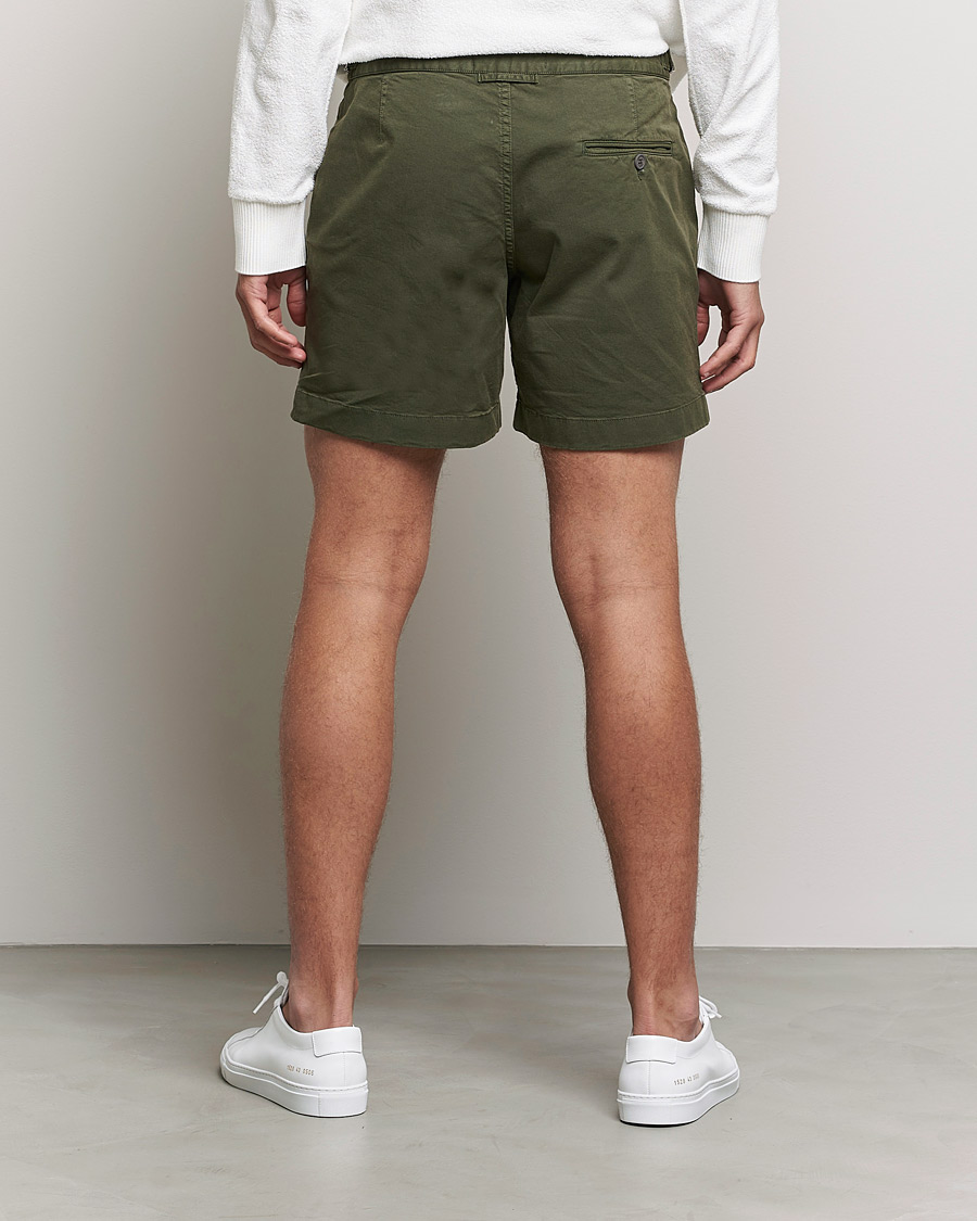 Heren | Korte broek | Orlebar Brown | Bulldog Cotton Twill Shorts Forest Night