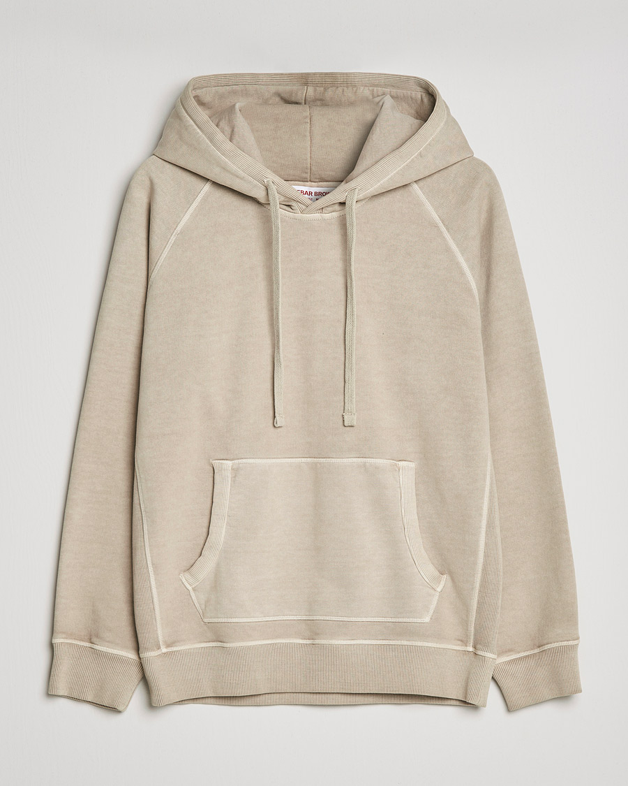 Heren | Truien | Orlebar Brown | Francis Garment Dyed Cotton Hood Parched Green