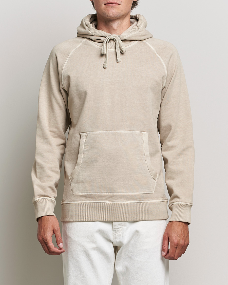 Heren | Truien | Orlebar Brown | Francis Garment Dyed Cotton Hood Parched Green