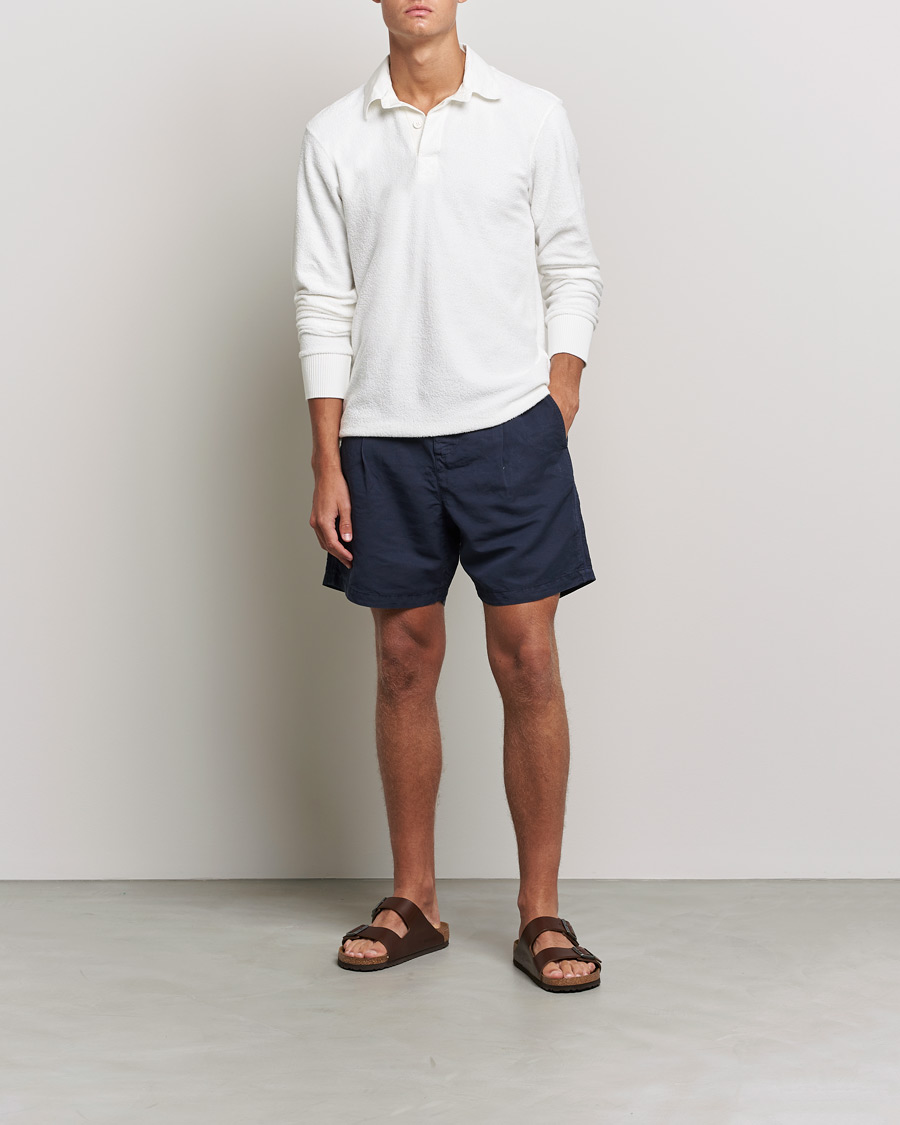 Heren | Truien | Orlebar Brown | Tasman Garment Dyed Cotton Toweling Polo Cloud