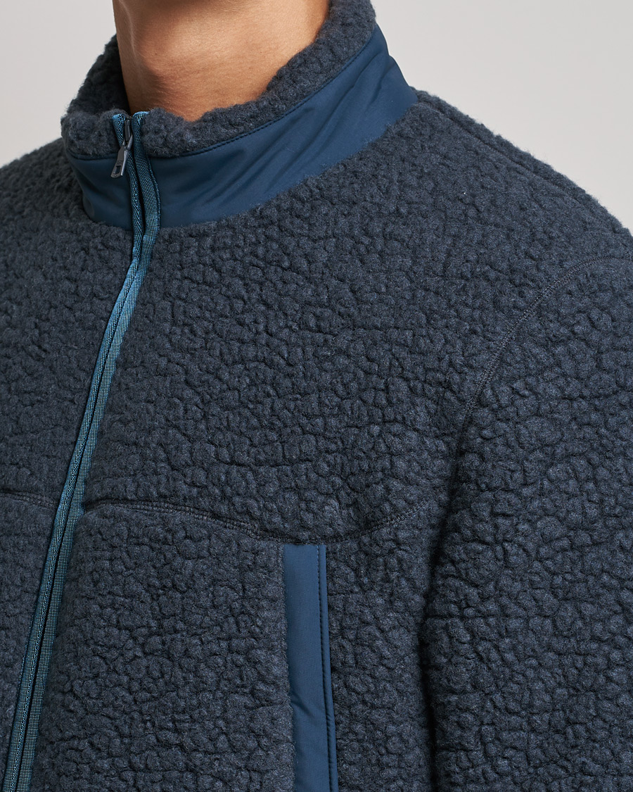 Heren | Truien | Orlebar Brown | Auster Sherpa Fleece Dark Nocturnal Navy