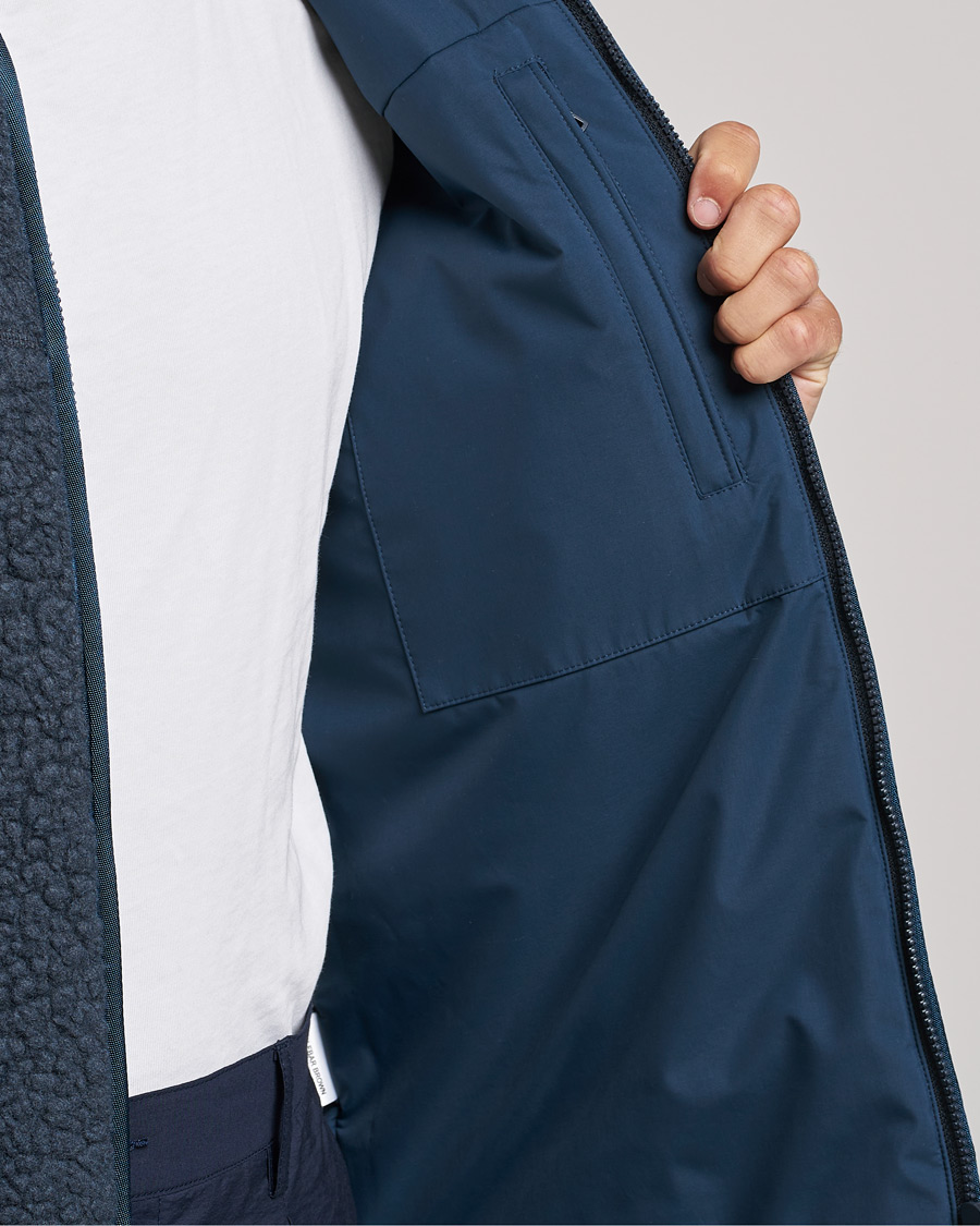 Heren | Truien | Orlebar Brown | Auster Sherpa Fleece Dark Nocturnal Navy