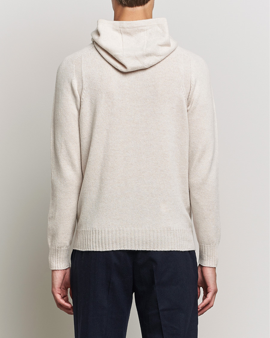 Heren | Truien | Gran Sasso | Wool Hoodie Cream