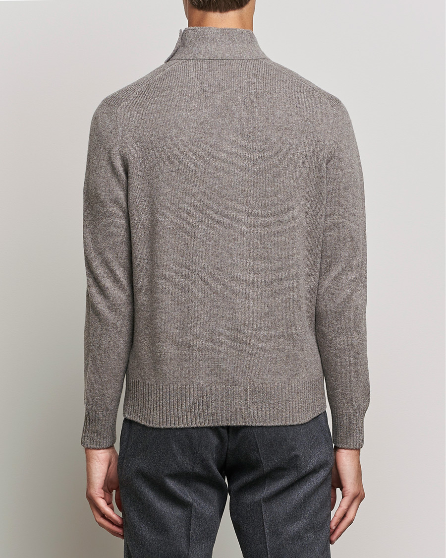 Heren | Truien | Gran Sasso | Heavy Wool Cardigan Light Brown