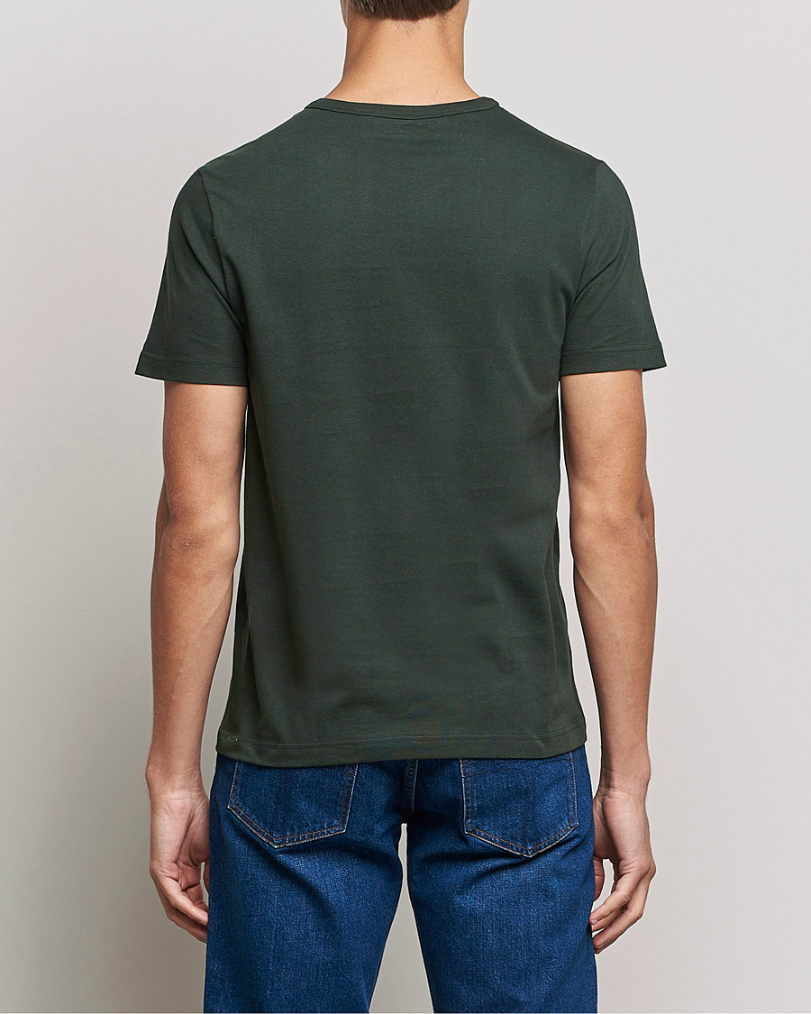 Heren | T-shirts | Merz b. Schwanen | Relaxed Loopwheeled Sturdy Tee Forest