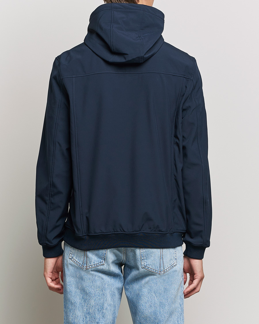 Heren | Jassen | Lyle & Scott | Softshell Hooded Jacket Dark Navy